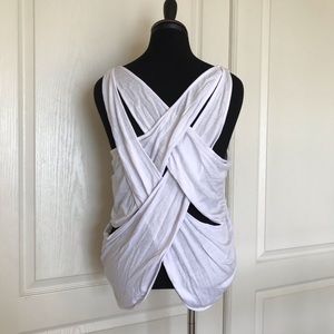 Balera workout dance crisscross accent top